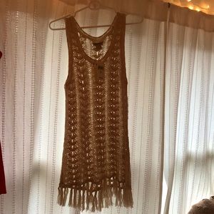 Lucky Brand Woven Tank Top
